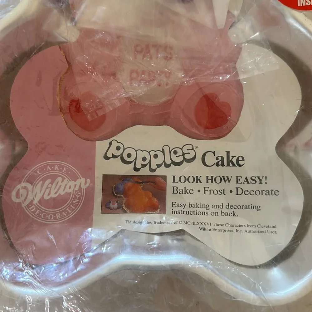 Wilton *Vintage* 1985 Popples Cake Pan with Accessories *NIB*